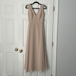 Tan bridesmaid dress, worn once